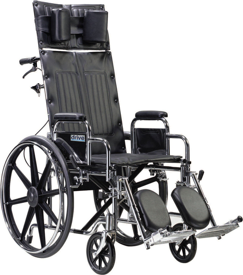 drive Sentra Reclining Wheelchair, 22-Inch Seat Width (Each)