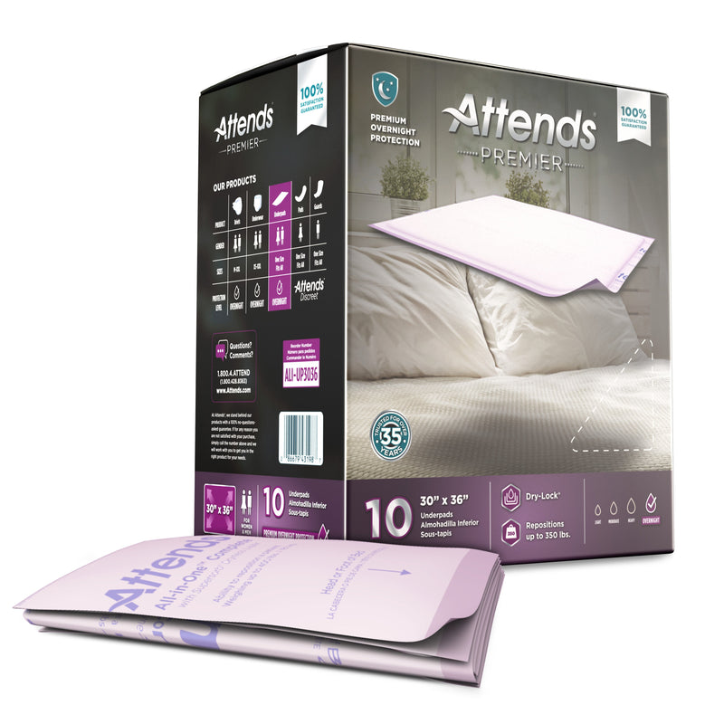 Attends Healthcare Products Attends Premier Underpad, 30 x 36 Inches (60/CS) 
