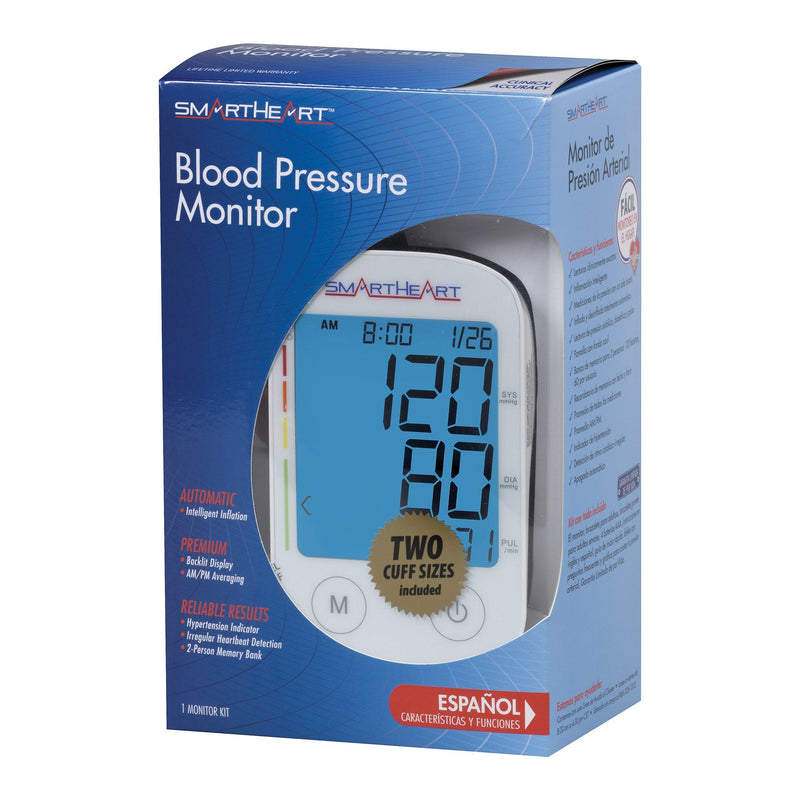 Veridian Healthcare LLC SmartHeart Blood Pressure Monitor with Automatic Inflation, L/XL Cuffs (12/CS)