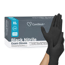 CareStock Nitrile Exam Glove, Extra Large, Black (Case of 2300)