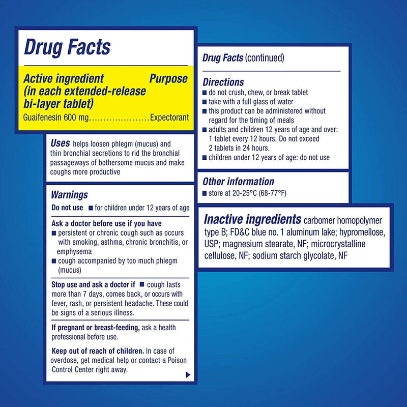 Mucinex Guaifenesin Cold and Cough Relief (40/BX)