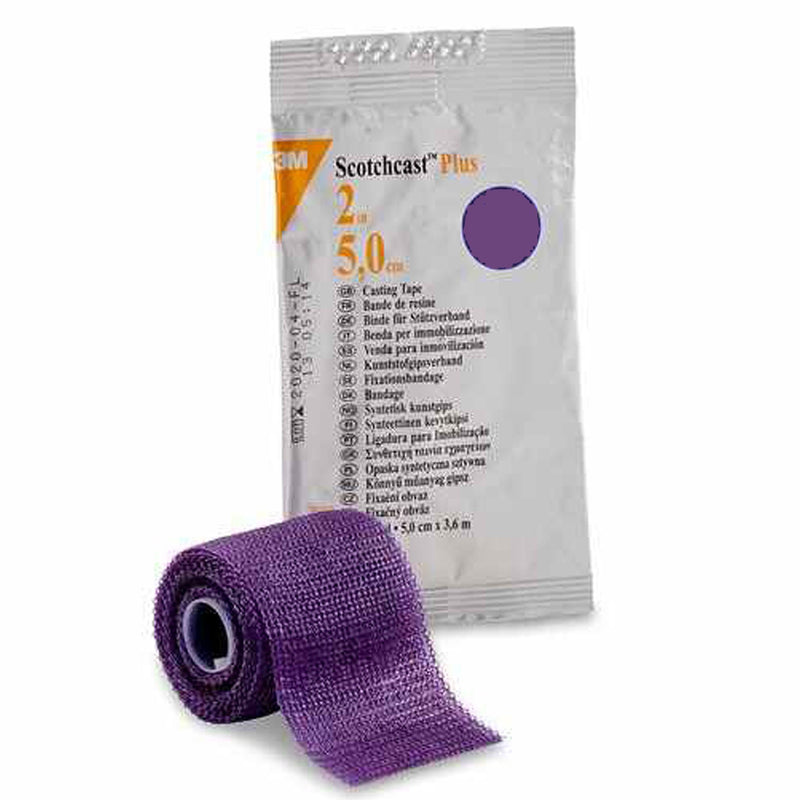 3M Scotchcast Plus Purple Cast Tape, 2 Inch x 4 Yard (Case of 10)