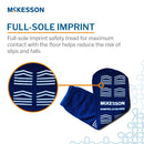 McKesson Slipper Socks, Single Tread, Bariatric, Extra Wide, Kingfisher Blue (Case of 48 Pairs)