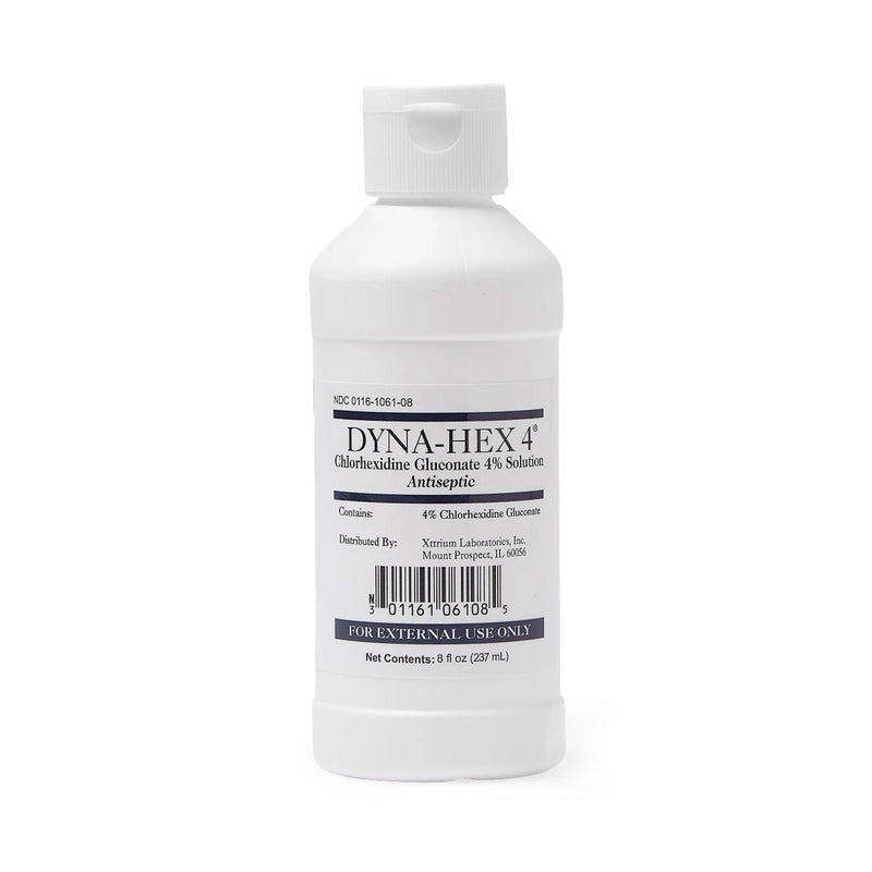 Dyna-Hex 4 Antiseptic Skin Cleanser, 8-ounce Bottle (Case of 24)
