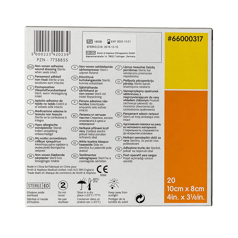 Primapore Adhesive Dressing, 8 x 10 Centimeter (Box of 20)