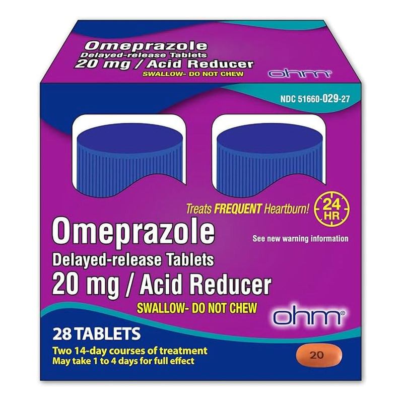 Omeprazole 20 mg Tablet 28 Tablets (Bottle of 28)