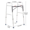 McKesson Aluminum Folding Walker, 32 – 39 Inch Height (Each)