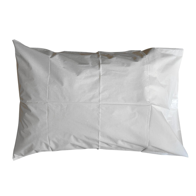 McKesson Pillowcase, Disposable, Deluxe, White, Tissue/Poly, 30 x 21 Inch (Case of 100)