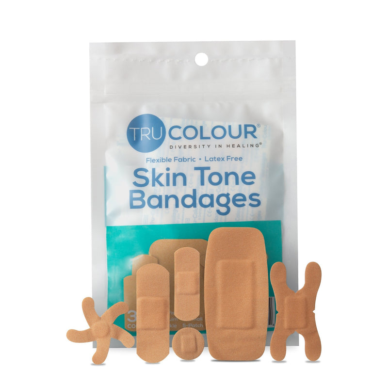 TruColour Beige Adhesive Strip, Assorted Shapes and Sizes (Case of 1500) 