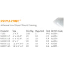 Primapore Adhesive Dressing, 10 x 30 Centimeter (Box of 20)