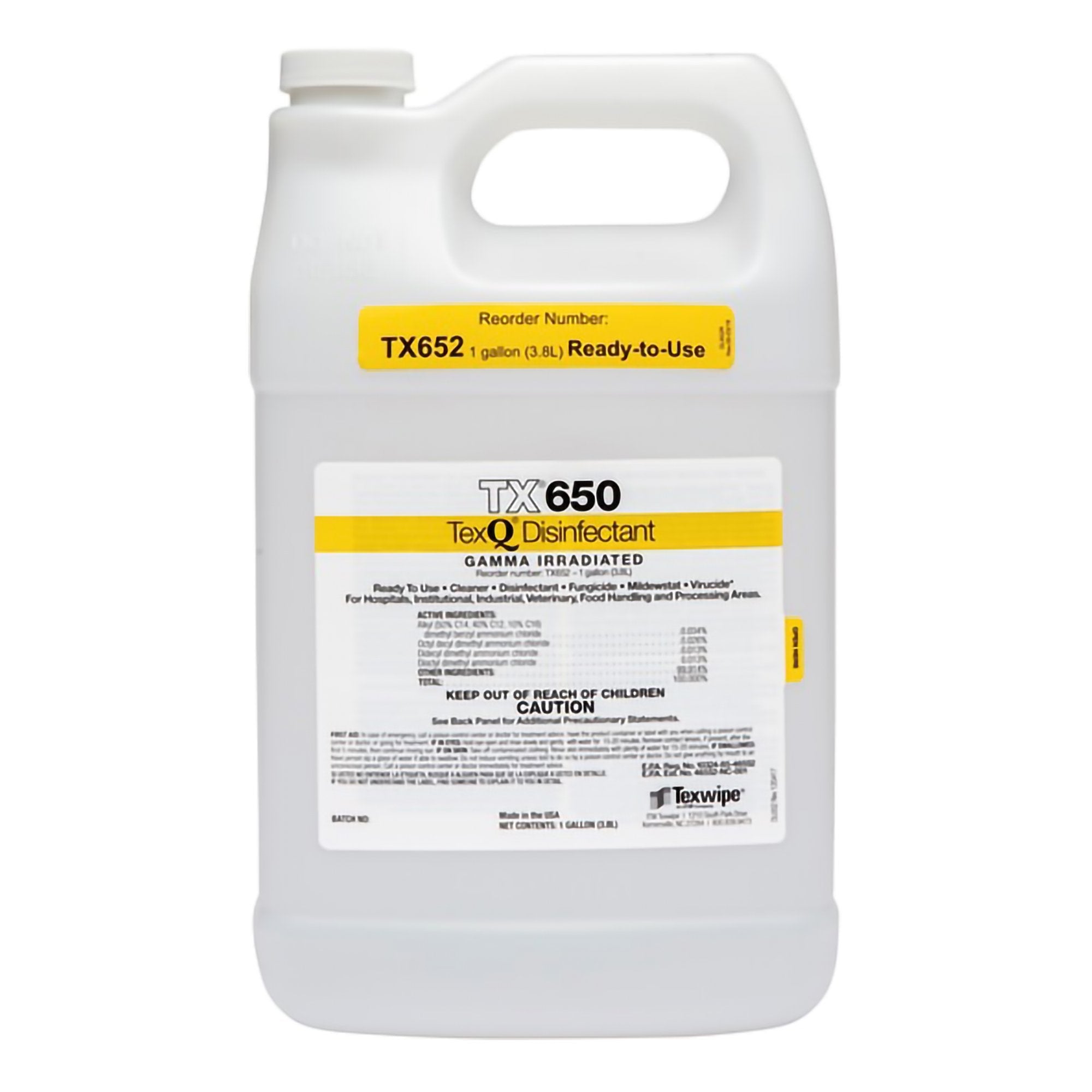 Texwipe TexQ Surface Disinfectant Cleaner, 1 gal. (4/CS) 