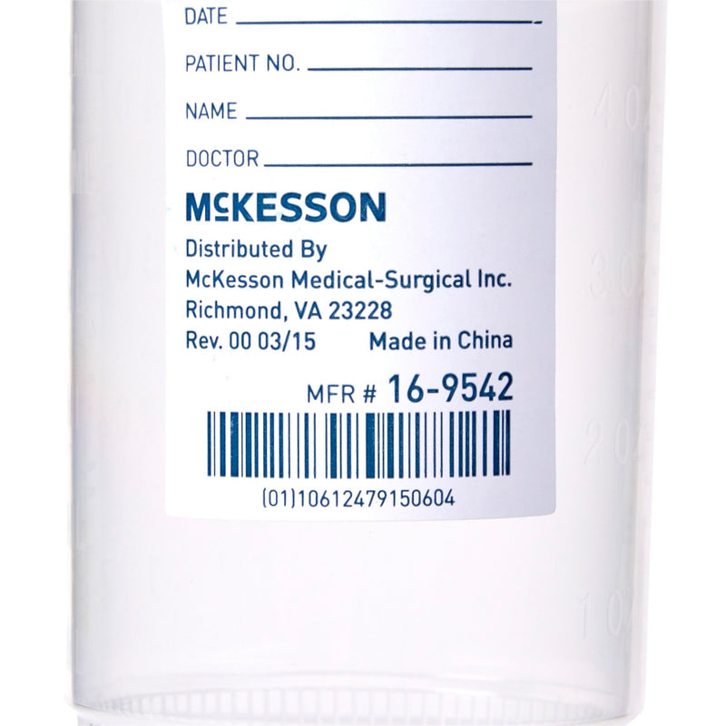 McKesson Specimen Container for Pneumatic Tube Systems, 120 mL