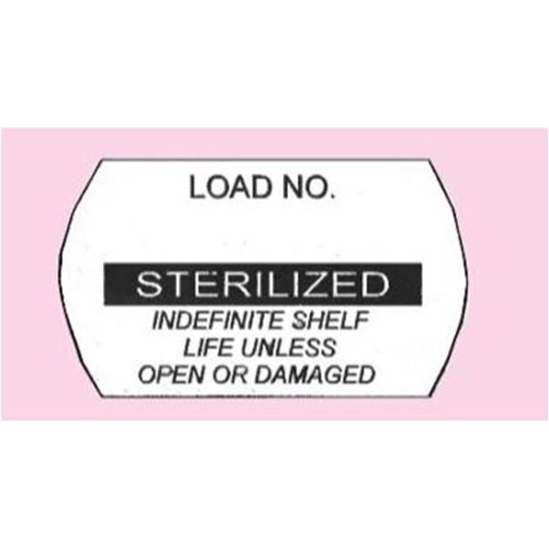 Pre-Printed Label Laboratory Use Black / White Sterilized Black Sterilization Label (Roll of 1500)