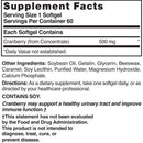 Nature's Blend Cranberry Concentrate Herbal Supplement (Bottle of 60)