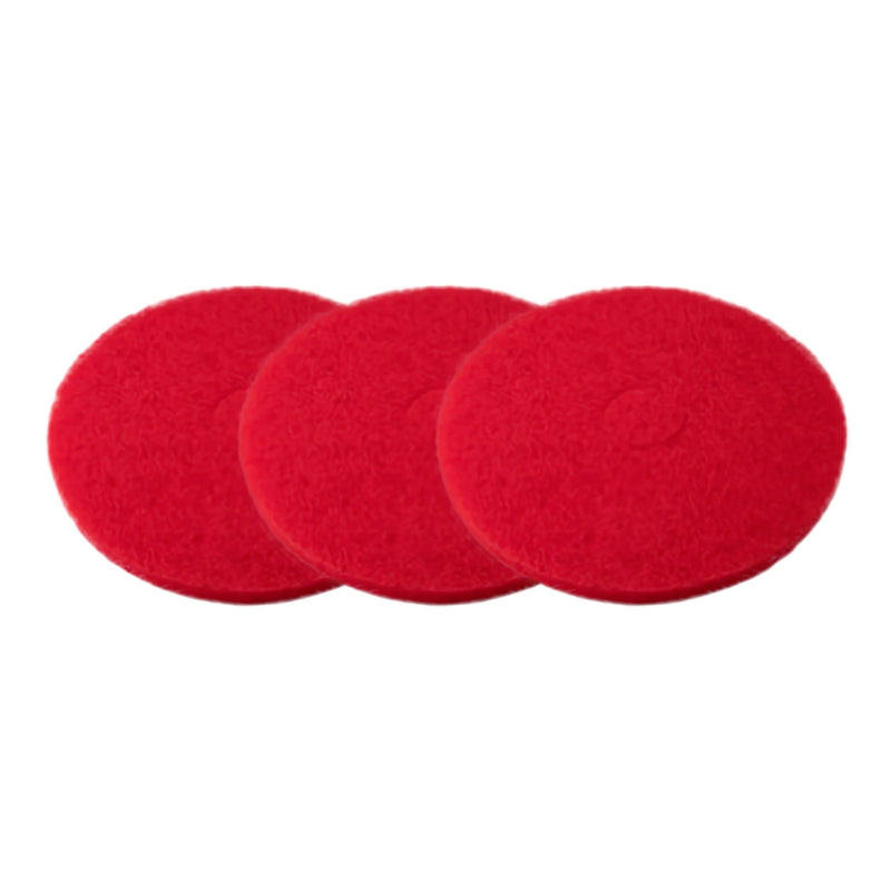 Hard Floor Buffing Pad Performance Plus 19 Inch Diameter Red Polyester Fiber (Case of 5)