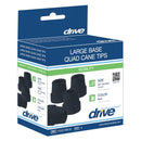 Drive DeVilbiss Healthcare drive Large Base Quad Cane Tips, 5/8-Inch Diameter 