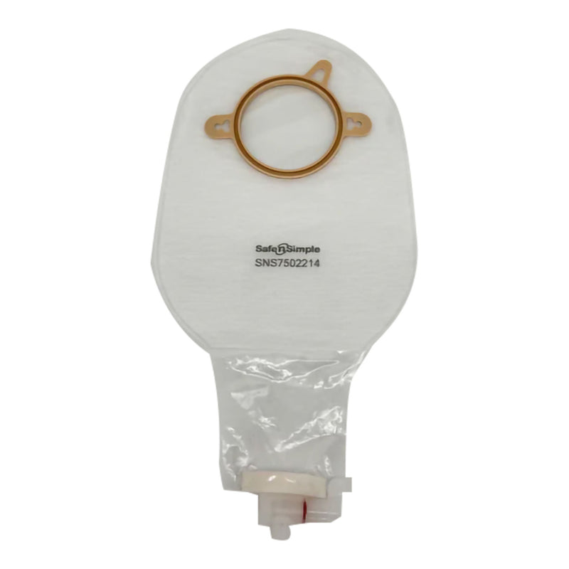 Urostomy Pouch Safe n Simple Two-Piece System 9 Inch Length Without Barrier Drainable (Case of 80)