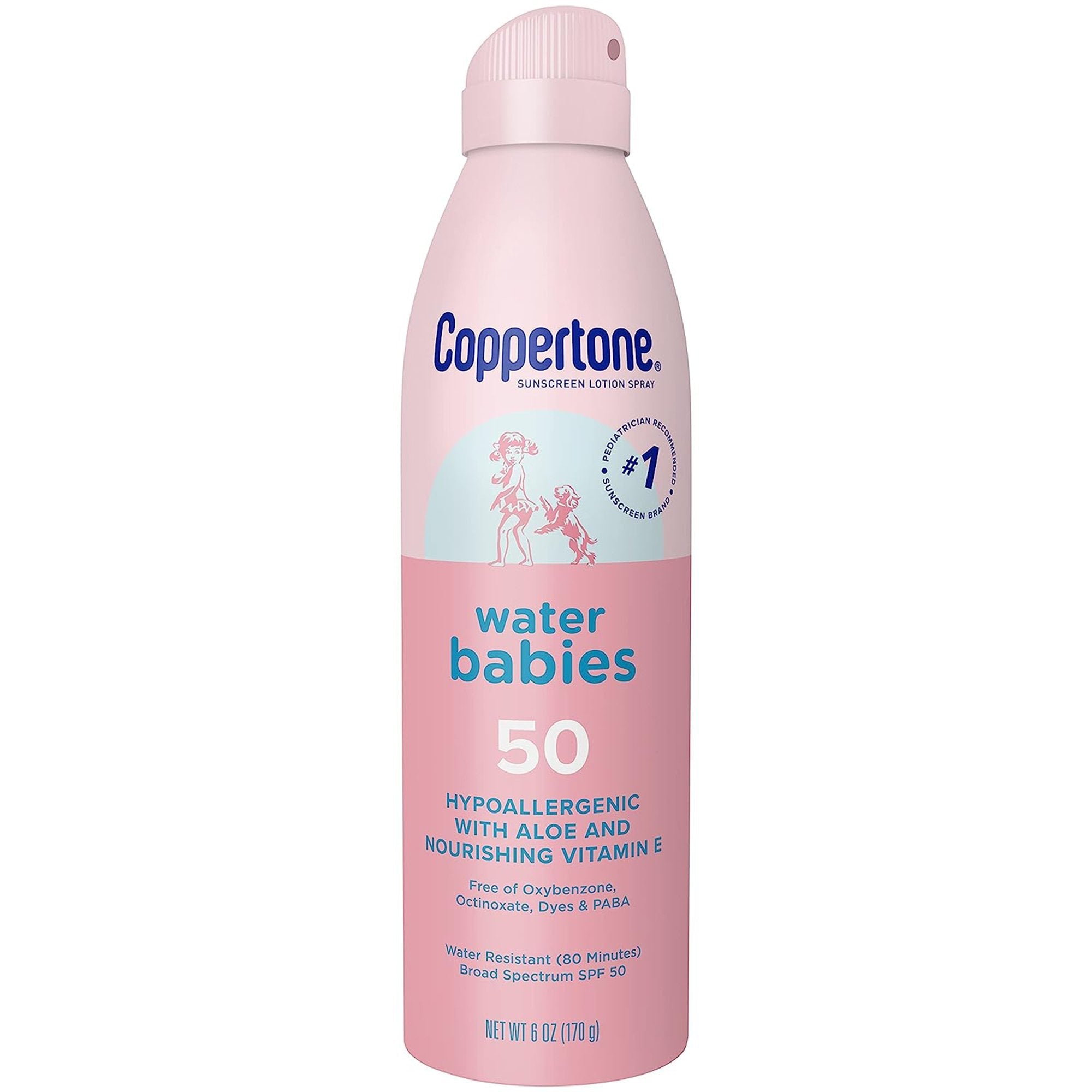 Beiersdorf Coppertone Water Babies Sunscreen Spray, SPF 50 