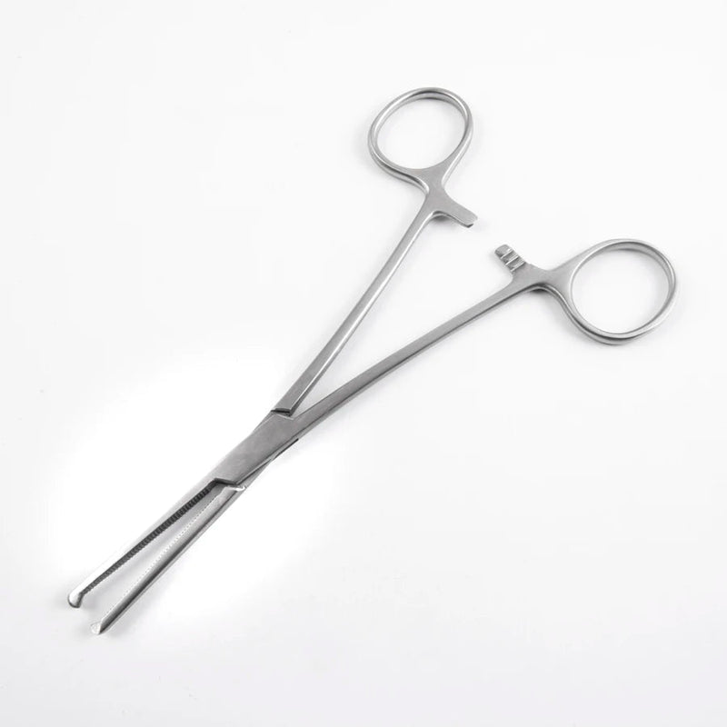 Econo Rochester-Ochsner Forceps - 8", Straight, Serrated, 1x2 Teeth, Disposable, BX 12 - 21-513 