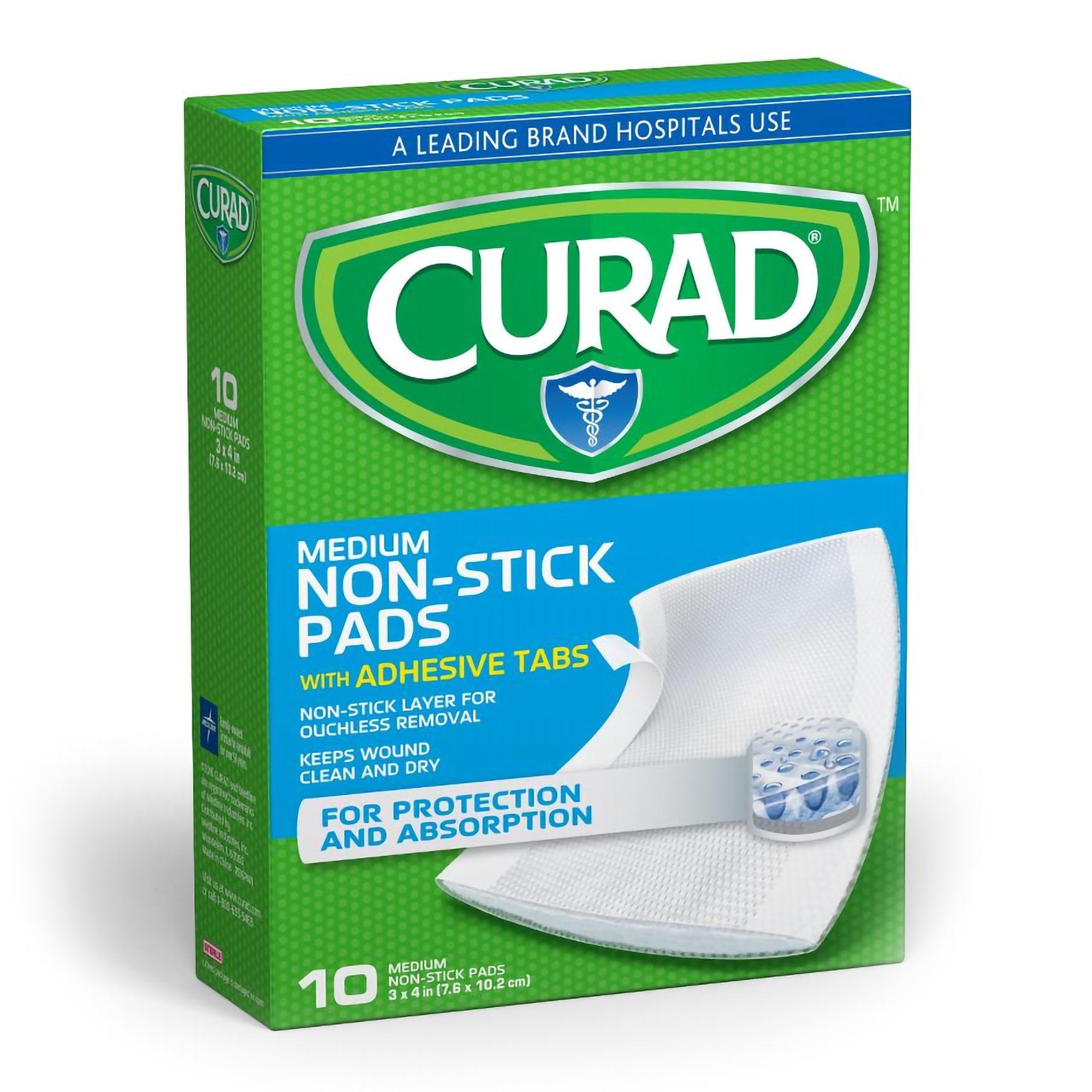Curad Adhesive Strip, 3 x 4 Inch (Box of 10)