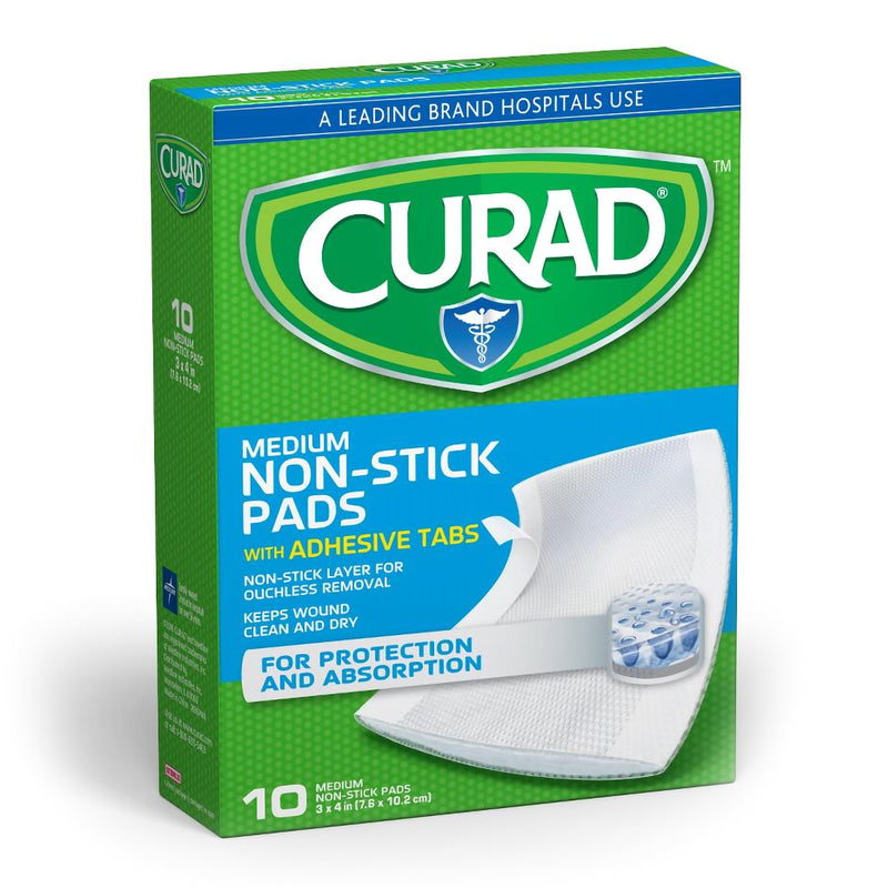 Curad Adhesive Strip, 3 x 4 Inch (Box of 10)
