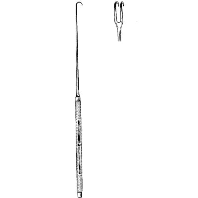 Sklar Joseph Skin Hook - 6-1/4", 2 Prongs, Sharp, 2mm - 47-2502 