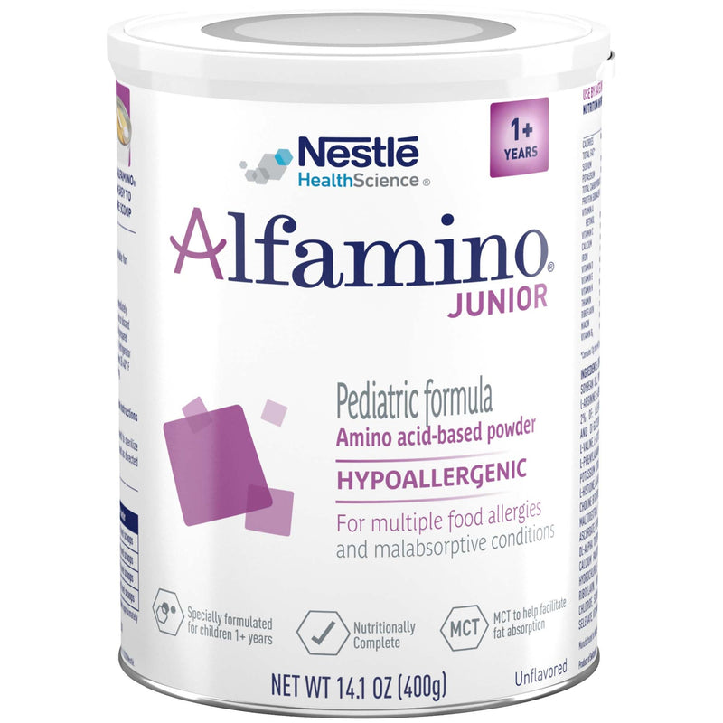Alfamino Junior Amino Acid–Based Powder Pediatric Formula, 14.1-ounce can (Case of 6)