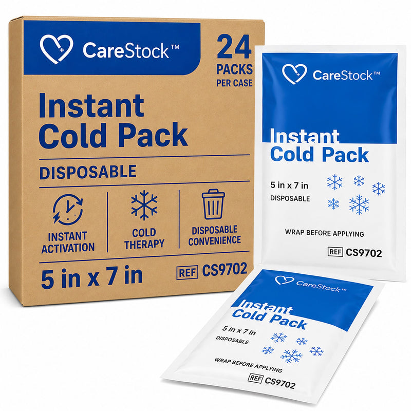 CareStock Instant Cold Pack, 5 x 7 Inch (Case of 24)