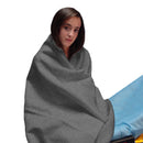 First Comfort Fleece Thermal Blanket, Gray, 40 x 80 Inch (Case of 10)
