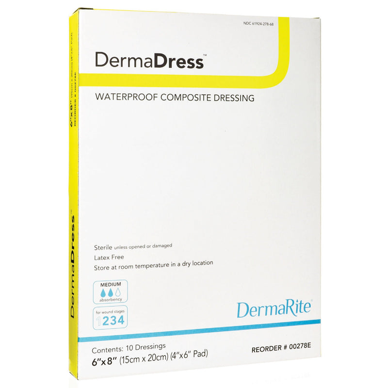 DermaDress Composite Dressing, 6 x 8 inch (Box of 10)