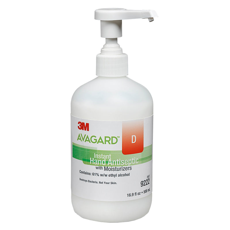 Solventum Corporation 3M Avagard D Hand Antiseptic, 16 oz, Pump Bottle (12/CS) 
