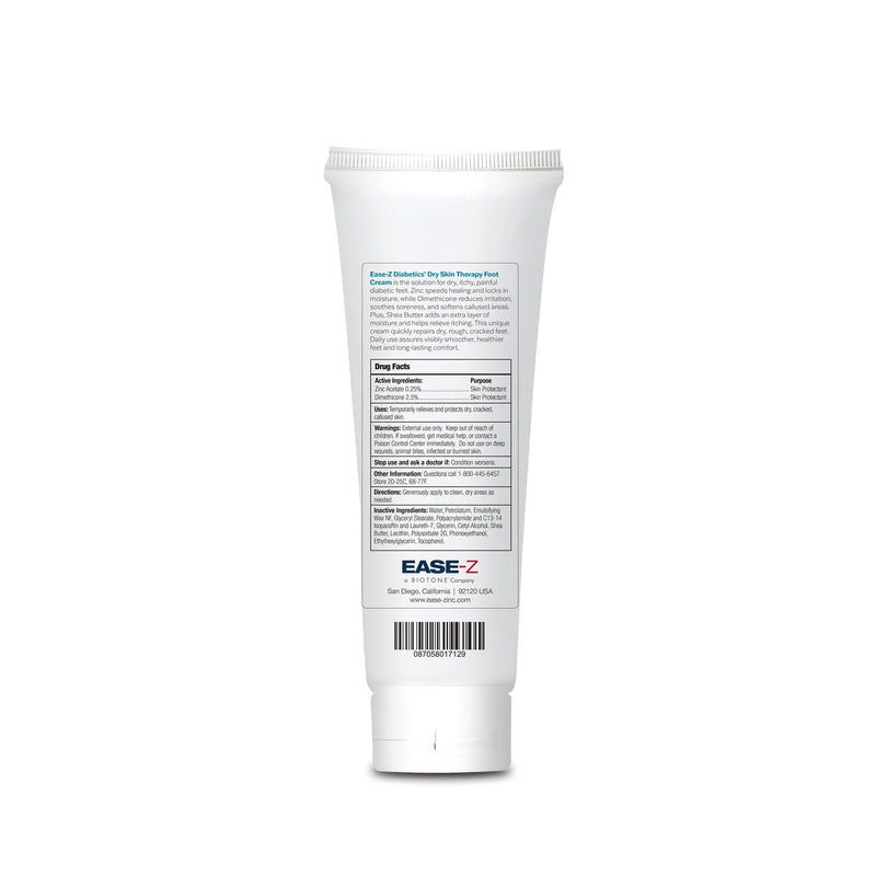 EASE-Z Diabetics' Dry Skin Therapy Foot Cream, Scented, 4.4-ounce Tube (12/CS)