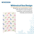 Table Paper McKesson 18 Inch Width 225 Foot Length Print (Sea Friends) Smooth (Case of 12 Rolls)
