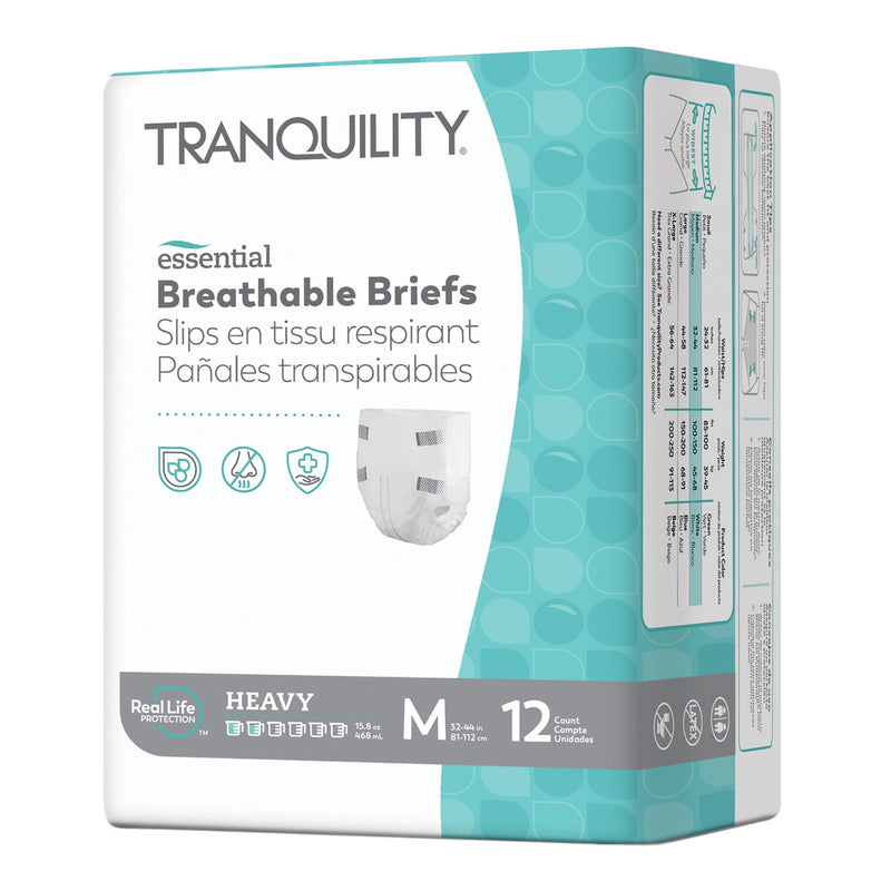 Tranquility Essential Heavy Incontinence Brief, Medium (Case of 96)
