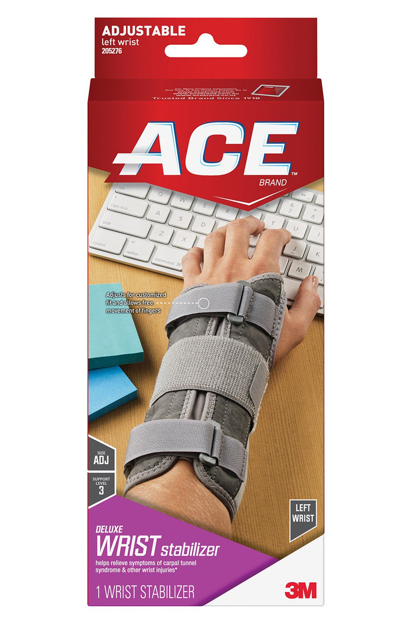 3M Ace Left Wrist Brace, One Size Fits Most (Box of 12)