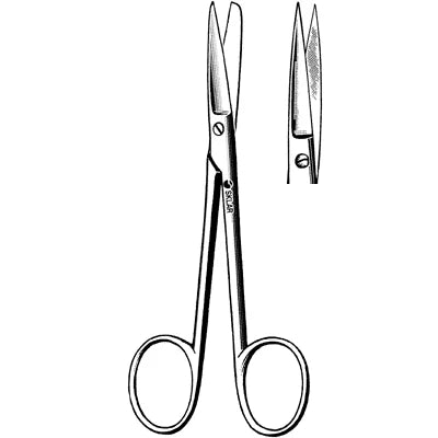 Sklar Wagner Scissors - 4-1/2", Straight, Smooth, Sharp/Sharp - 47-1047 