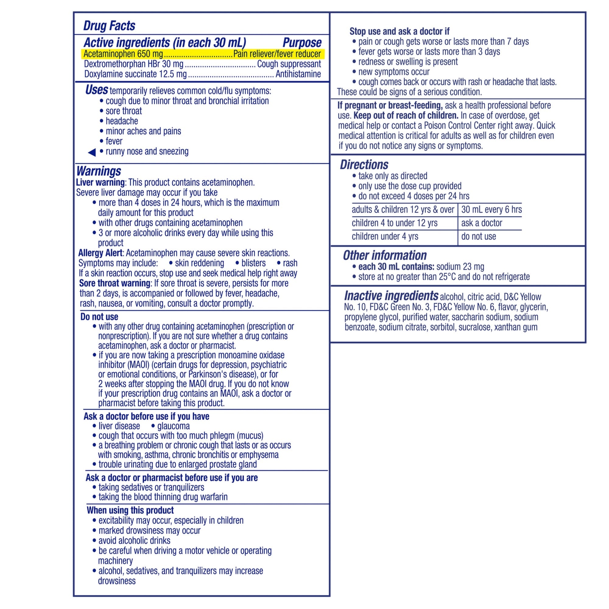 Procter & Gamble Vicks NyQuil Cold & Flu Liquid 