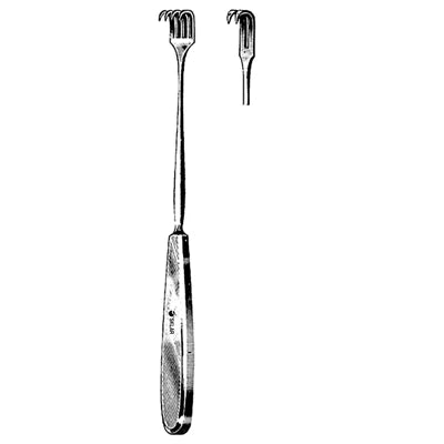 Sklar Volkman Retractor - 8-1/2", Sharp, 2 Prongs - 60-5622