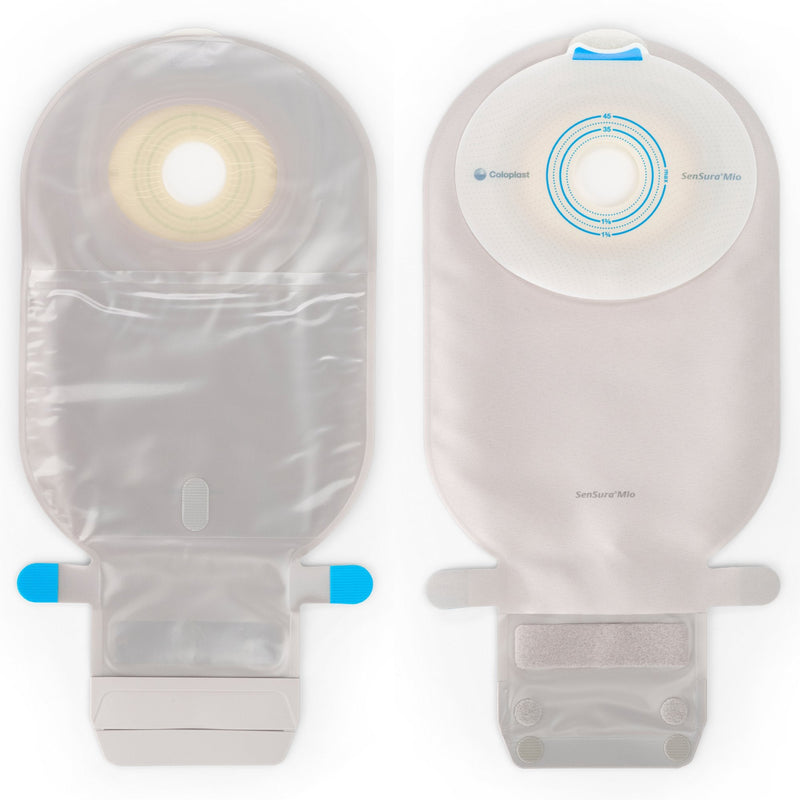 Coloplast SenSura Mio Flat 1-Piece Transparent Ostomy Pouch, 25mm Stoma (10/BX) 