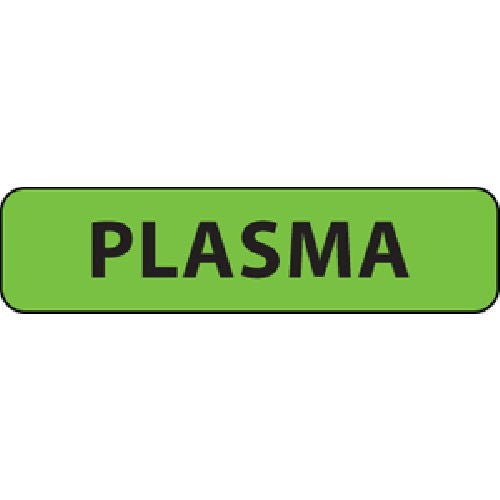Drug Label MedVision Anesthesia Label Plasma Fluorescent Green 5/16 X 1-1/4 Inch (Roll of 760)