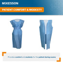 McKesson SMS Fluid Resistant Exam Gown, One Size Fits Most (Case of 50)
