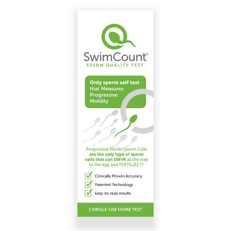 SwimCount Sperm Quality Test, One Single-Use Home Test (Case of 24 Kits)