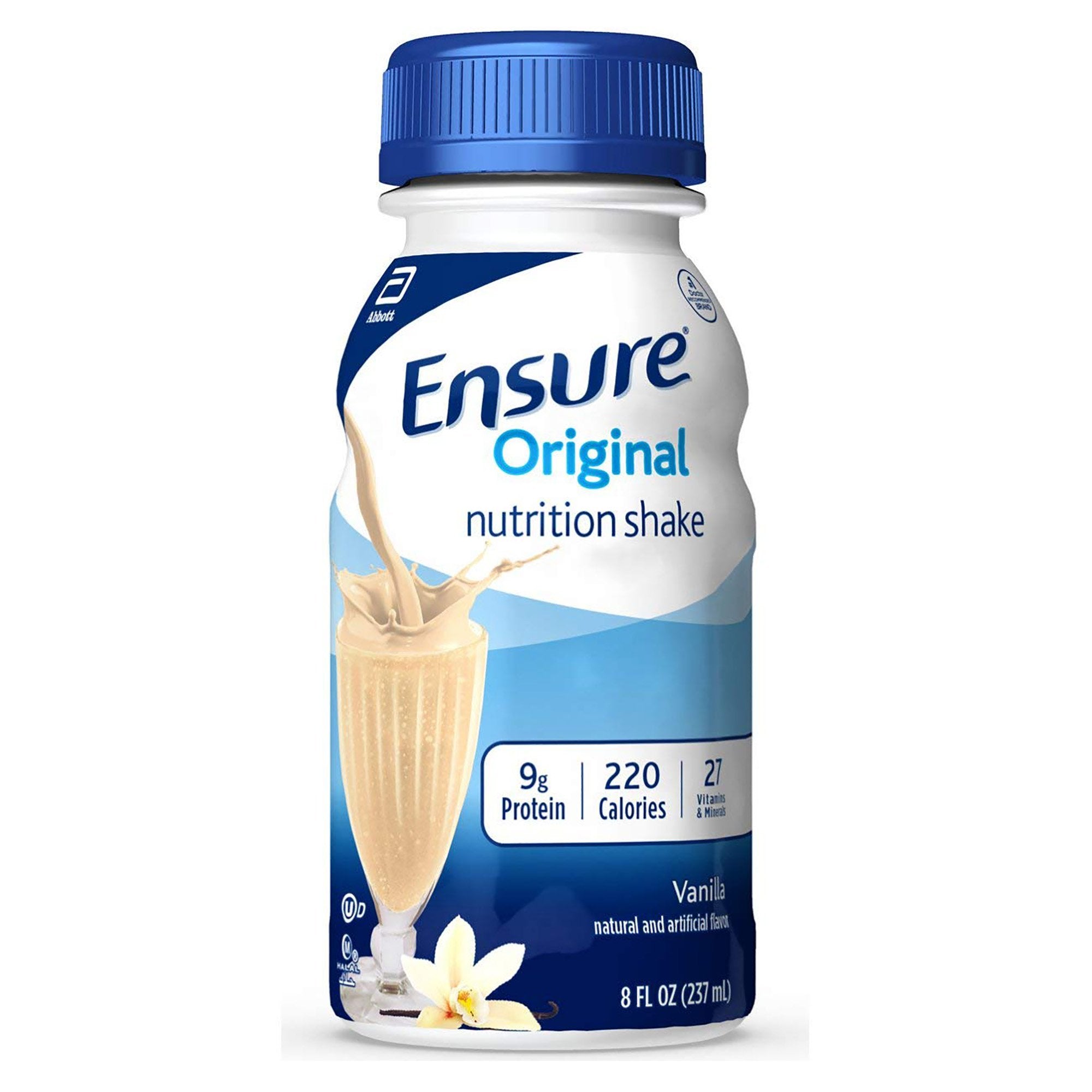 Abbott Nutrition Ensure Original Therapeutic Nutrition Shake, Vanilla, 8-ounce Bottle (24/CS) 