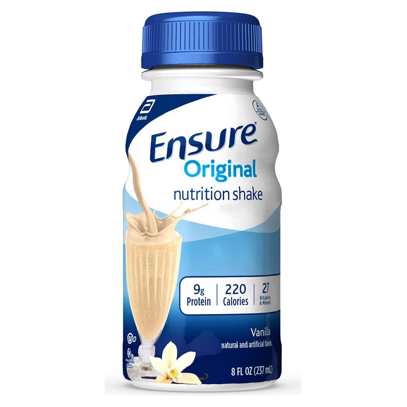 Ensure Original Therapeutic Nutrition Shake, Vanilla, 8-ounce Bottle (Case of 24) 