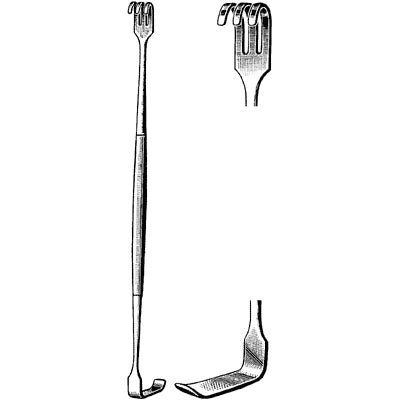 Merit Senn Retractor - 6-1/4", Blunt Prongs - 97-365