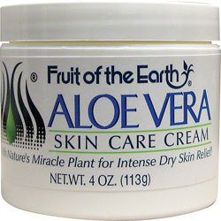 Fruit of the Earth Aloe Vera Skin Care Cream, 4-ounce Jar (Each)