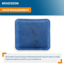 Super Absorbent Charcoal Dressing McKesson Square 5 X 5 Inch Without Border Sterile (Case of 160)