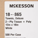 McKesson Nonsterile White Procedure Towels, 13 x 18 Inch (Case of 500)