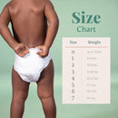 Earth & Eden Sensitive Baby Diapers, Size 5 for Babies Weighing up to 27 lbs. (Case of 172)