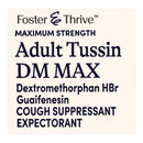 McKesson Brand Foster & Thrive Adult Tussin DM Max Liquid, Raspberry & Menthol 